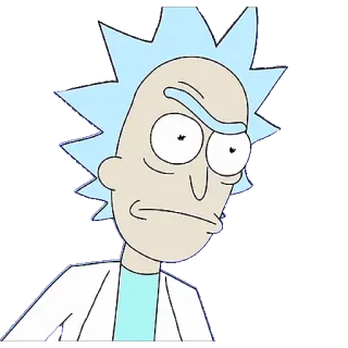 😠 bedaba50 Rick Sanchez Rick and Morty cartoon, adult animation, sci-fi, comedic, Rick and Morty, Rick Sanchez telegram sticker