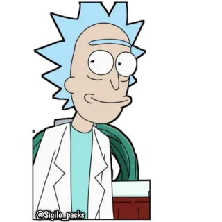 👀 05336e9d Rick Sanchez Rick and Morty @Sigilo_packs rick, rick sanchez, rick and morty, kartun, adult swim whatsapp sticker