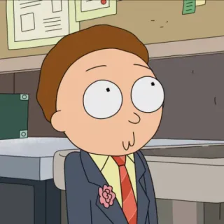🛸 02644ec4 Morty Smith Rick and Morty 만화, 모티, 릭 앤 모티, 애니메이션 telegram sticker