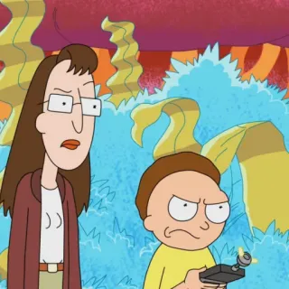 🛸 2d3c5f73 Morty Smith Rick and Morty 릭 앤 모티, 모티, 만화, Adult Swim telegram sticker