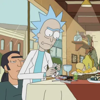 🛸 4b01dbcd Rick Sanchez Rick and Morty 릭 앤 모티, 만화, 어덜트 스윔, 릭 산체스, 애니메이션 telegram sticker