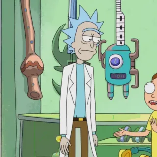 🛸 4f44652b Rick Sanchez Rick and Morty 릭 앤 모티, 만화, Adult Swim, 애니메이션 telegram sticker