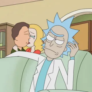 🛸 5c339e7c Rick Sanchez Rick and Morty 릭, 릭 앤 모티, 만화, 성인 애니메이션 telegram sticker