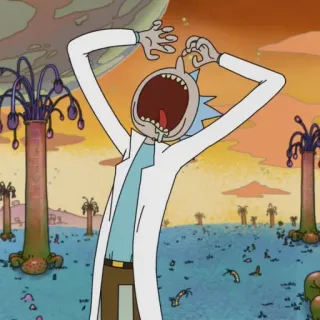 🛸 6da4f677 Rick Sanchez Rick and Morty 만화, 애니메이션, 릭, 릭 산체스, 릭 앤 모티 telegram sticker