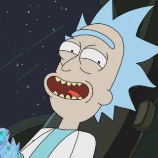 🛸 9abdd2c6 Rick Sanchez Rick and Morty 릭 앤 모티, 릭 산체스, 만화, adult swim, SF, 애니메이션 telegram sticker