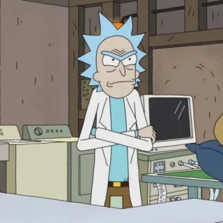 🛸 9e29f7de Rick Sanchez Rick and Morty 만화, 성인 애니메이션, SF, 릭 앤 모티, 릭 산체스 telegram sticker