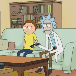 🛸 9f0fb78f Rick Sanchez Rick and Morty 릭 앤 모티, 만화, SF, 시트콤, 성인 애니메이션, 릭 산체스, 모티 스미스 telegram sticker