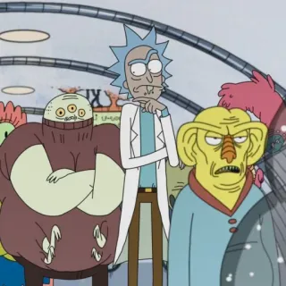 🛸 c69349cf Rick Sanchez Rick and Morty 릭 앤 모티, 만화, Adult Swim, 릭 산체스, 외계인 telegram sticker