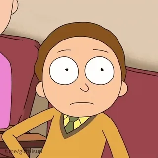 😯 b3aae275 Morty Smith Rick and Morty time/gifkisup morty, rick et morty, dessin animé, animé, série tv whatsapp sticker