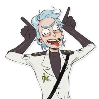 😈 48360bda Rick Sanchez Rick and Morty Rick et Morty, Dessin animé, Animation adulte, Drôle, Scientifique, Personnage, Série TV telegram sticker