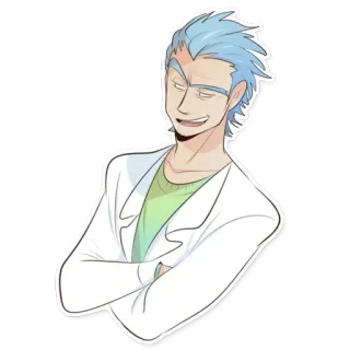 😏 5b40422f Rick Sanchez Rick and Morty rick et morty, rick sanchez, dessin animé, science, scientifique telegram sticker