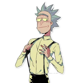 😏 8f449da6 Rick Sanchez Rick and Morty Rick et Morty, Rick Sanchez, Animation adulte, Dessin animé, Science-fiction, Sticker telegram sticker