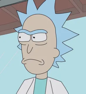 😠 aba00437 Rick Sanchez Rick and Morty Rick and Morty, Desenho animado, Adult Swim, Animação, Rick Sanchez telegram sticker