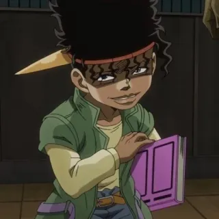 💚 57bc0067 Muhammad Avdol JoJo's Bizarre Adventure Anime, Charakter, Jojos bizarre Abenteuer, Avdol, Muhammad Avdol telegram sticker