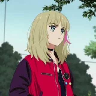 🍉 58bd4475 anime, girl, character, blonde, woman telegram sticker