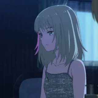 🍒 5ff41523 anime, girl, sad, character, illustration telegram sticker