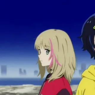 🍉 c45f9b4e anime, blonde hair, yellow hoodie, cartoon, animation, character telegram sticker