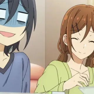 😄 04aeb856 anime, personaggi, sorridente, preoccupato whatsapp sticker