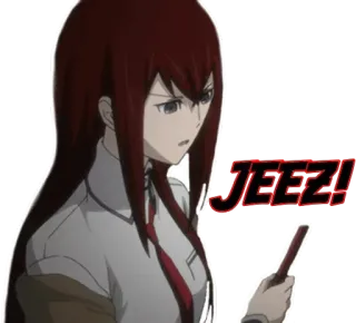 🧐 6256554a JEEZ! Anime, Espressione, Donna, Mamma mia, Infastidita whatsapp sticker