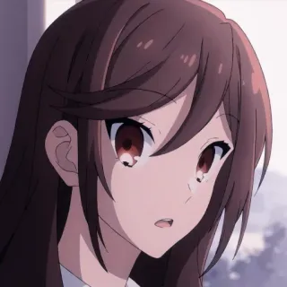 😦 6f5d14c9 Anime, Manga, Ragazza, Cartone animato, Ritratto whatsapp sticker