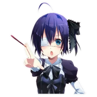 👈 41f2cd69 Rikka Takanashi Love, Chunibyo & Other Delusions Anime, Kartun, Gadis, Rikka Takanashi, Love Chunibyo, Chunibyo telegram sticker