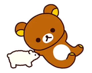 🐻 39b4ac6f Rilakkuma ours, mignon, dessin animé, Rilakkuma, personnage telegram sticker