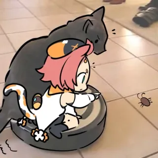 💭 1a5f2efd อนิเมะ, แมว, การ์ตูน, น่ารัก, จิบิ, สัตว์เลี้ยง, สัตว์ telegram sticker