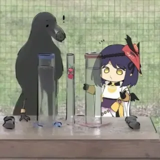 💭 40ceda59 อนิเมะ, การ์ตูน, นก, จิบิ, ภาพวาด, ภาพประกอบ telegram sticker