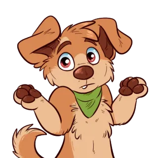 😕 02eba961 Hund, Welpe, Cartoon, süß, Tier whatsapp sticker