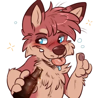 👌 322cb81d Alkohol, Cartoon, Fellwesen, Betrunken, Trinken, Party, Bier whatsapp sticker
