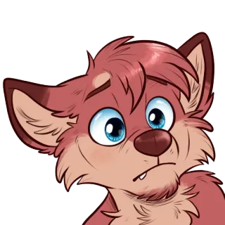 😟 9b23e4ba Fellwesen, Anthro, Tier, Fuchs whatsapp sticker