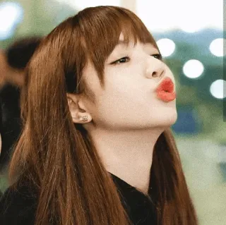 🌼 120833ae woman, kiss, portrait, pretty, girl, lips telegram sticker