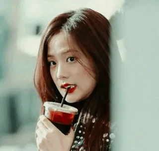 🌸 3ab5428a woman, drinking, coffee, portrait, indoors telegram sticker