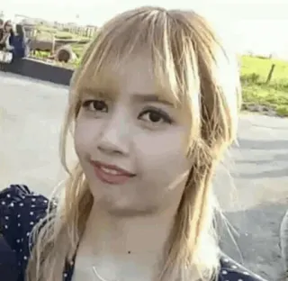 🌸 7081bc0e person, woman, blonde hair, portrait, selfie telegram sticker