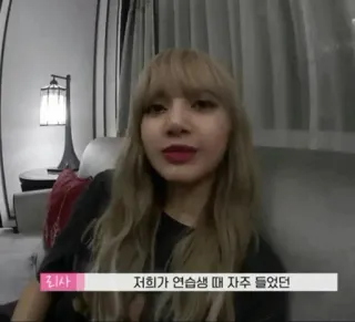 🌼 711dc165 저희가 연습생 때 자주 들었던 Korean, person, woman, indoors telegram sticker