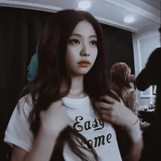 🌸 b4077d82 Easy come girl, woman, easy come, t-shirt telegram sticker