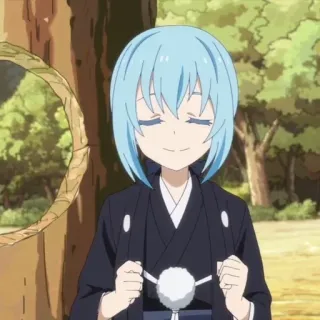 💙 392275ff Rimuru Tempest That Time I Got Reincarnated as a Slime Anime, Slime, Rimuru, Kawaii, Dễ thương telegram sticker