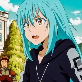 💙 39e4f77a Rimuru Tempest That Time I Got Reincarnated as a Slime Anime, Slime, Isekai, Fantasy, Dễ thương telegram sticker