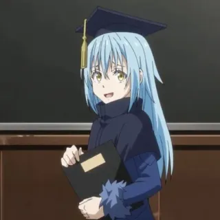 💙 527aabd7 Rimuru Tempest That Time I Got Reincarnated as a Slime Anime, Isekai, Slime, Tốt nghiệp, Phép thuật, Manga telegram sticker