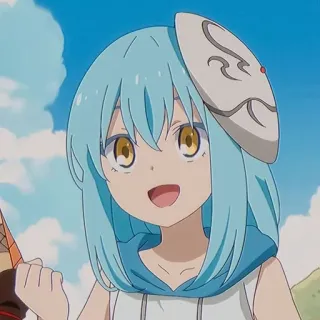 💙 6262add0 Rimuru Tempest That Time I Got Reincarnated as a Slime Anime, Slime, Isekai, Fantasy, Dễ thương telegram sticker