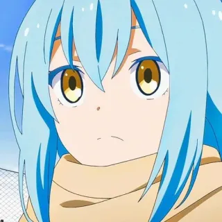 💙 6313c799 Rimuru Tempest That Time I Got Reincarnated as a Slime Anime, Isekai, Slime, Chuyển sinh, Tóc Xanh telegram sticker