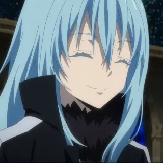 💙 6e9ed5ff Rimuru Tempest That Time I Got Reincarnated as a Slime Anime, Cười, Chuyển sinh, Slime, Dễ thương telegram sticker