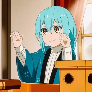 💙 fe2c67b6 Rimuru Tempest That Time I Got Reincarnated as a Slime Anime, Slime, Isekai, Ma thuật, Fantasy telegram sticker