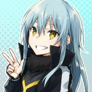 ✌️ 449abb17 Rimuru Tempest That Time I Got Reincarnated as a Slime 애니, 만화, 캐릭터, 리무루 템페스트, 전생슬 telegram sticker