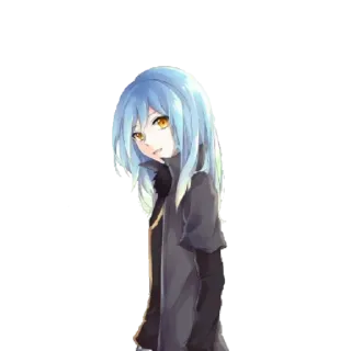 🙂 1488fabb Rimuru Tempest That Time I Got Reincarnated as a Slime 애니메이션, 만화, 판타지, 이세계, 슬라임 telegram sticker