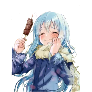 😋 16e90cb6 Rimuru Tempest That Time I Got Reincarnated as a Slime 애니메이션, 만화, 리무루 템페스트, 슬라임, 귀여운 telegram sticker