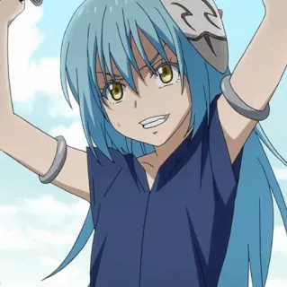 💎 02de304d Rimuru Tempest That Time I Got Reincarnated as a Slime Anime, Rimuru Tempest, Slime, Isekai, Fantasi, Manga telegram sticker