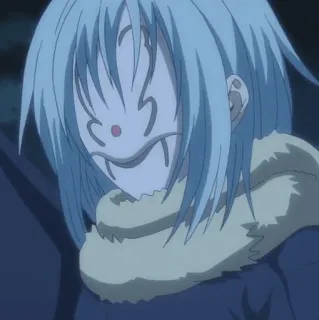 💎 f8d9b9ee Rimuru Tempest That Time I Got Reincarnated as a Slime Anime, Karakter, Slime, Isekai, Fantasi telegram sticker