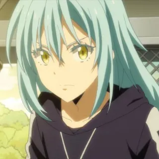 😠 119a7d54 Rimuru Tempest That Time I Got Reincarnated as a Slime Anime, Isekai, Slime, Rimuru, Manga telegram sticker