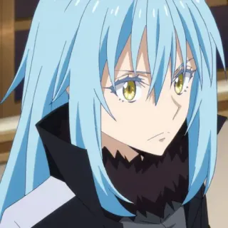 😠 12fb6080 Rimuru Tempest That Time I Got Reincarnated as a Slime Anime, Isekai, Slime, Sihir, Fantasi telegram sticker